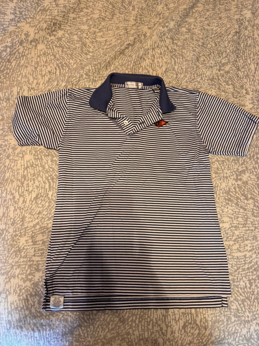 Peter Millar Striped Navy & White Polo Shirt for Kids